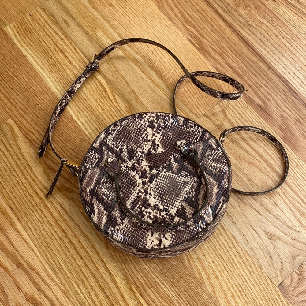 Snake Skin Circular Purse